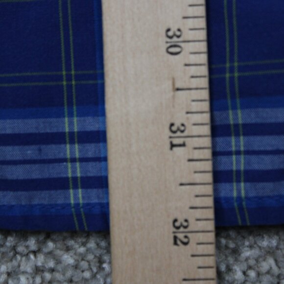 Eddie Bauer First Ascent Shirt Mens Large Tall Blue/White Poly/Rayon L/S Button - Picture 15 of 16